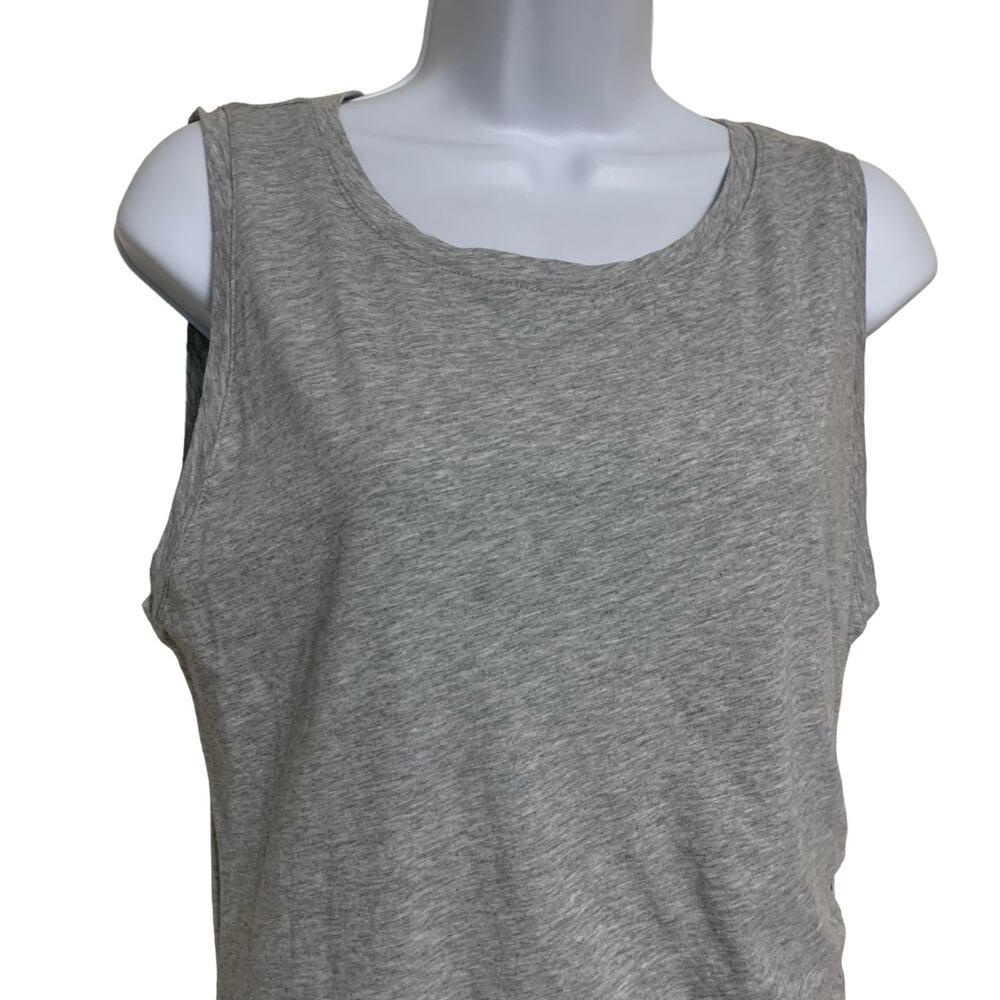 NWT! Bobi LA  Ruched Side Surplice Tank Dress Womens Size L - Picture 3 of 10